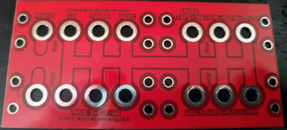 RCA 7 Way Input/Output Bare Board